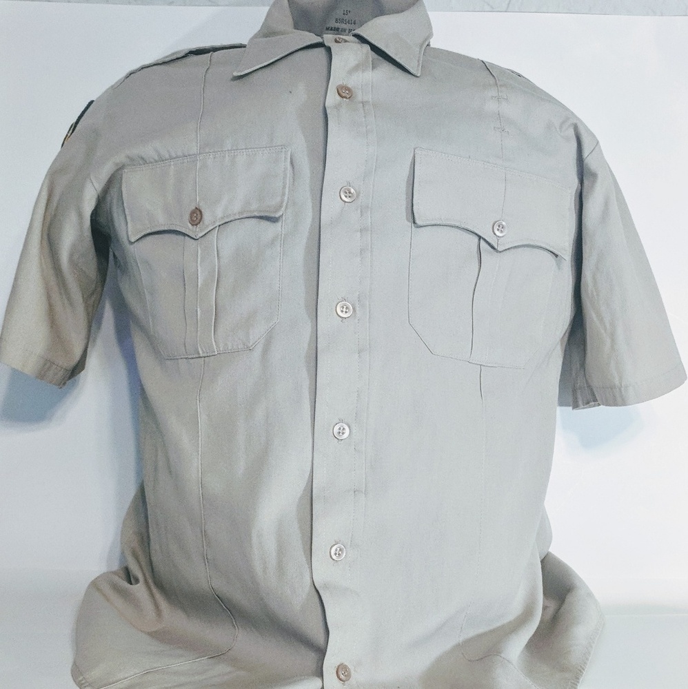 Flying Cross Embroidered button down